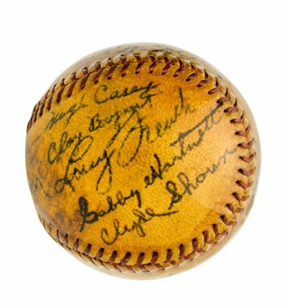 1935 Circa Chicago Cubs Spring Training Baseball (26 Signatures including Hartnett and Klein)